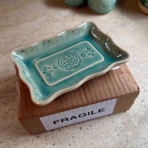 NWT Anthropologie Old Havana Turquoise (Mint) Soap Dish